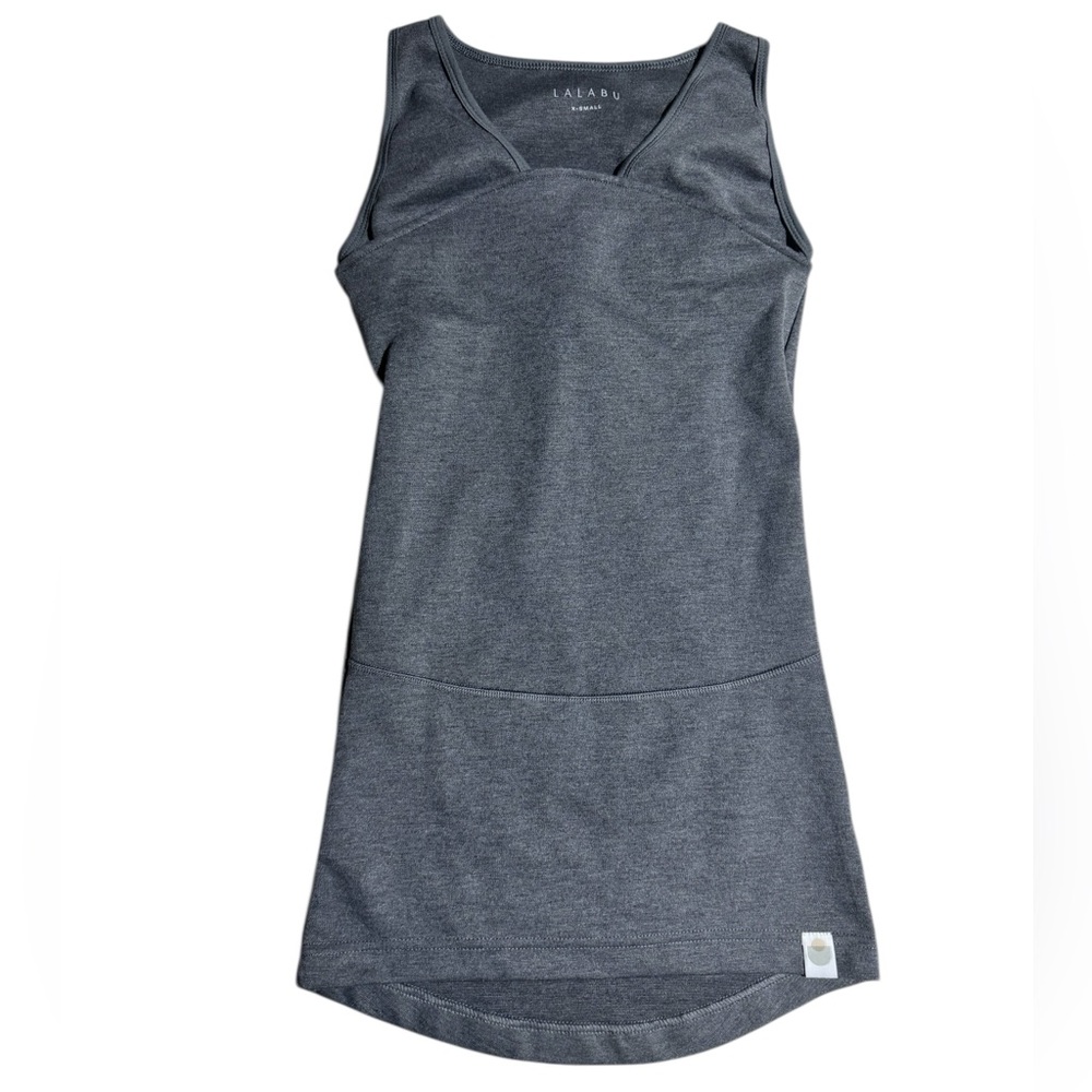 Lalabu Soothe Shirt Gray XS Baby Wearing Tank Top Baby Wrap Shirt - Picture 3 of 6